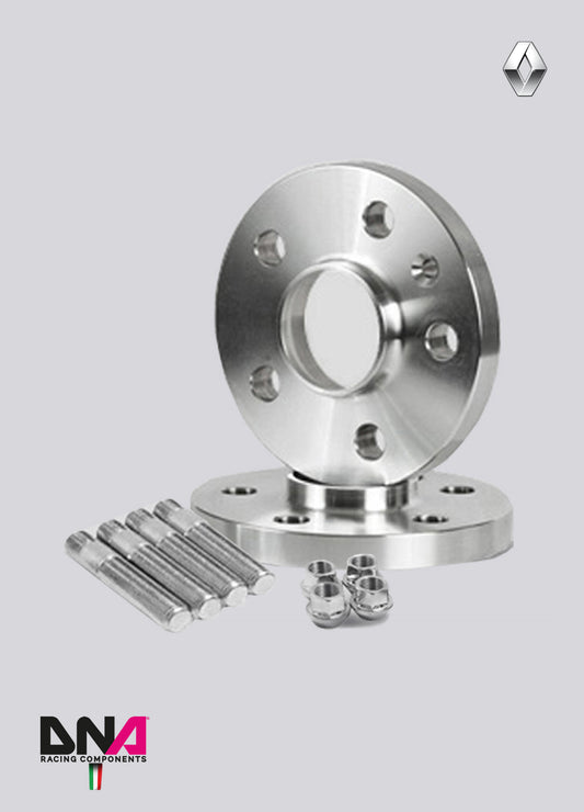 PC0355 Distanziali con prigionieri e dadi ruota DNA Racing Renault Clio II +20mm