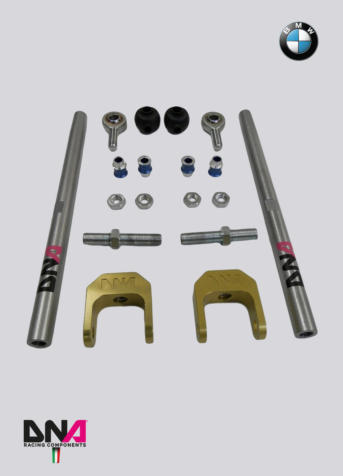 PC0446 Kit tiranti sospensioni posteriori con regolazione camber DNA Racing per BMW E36/E46 Serie 3