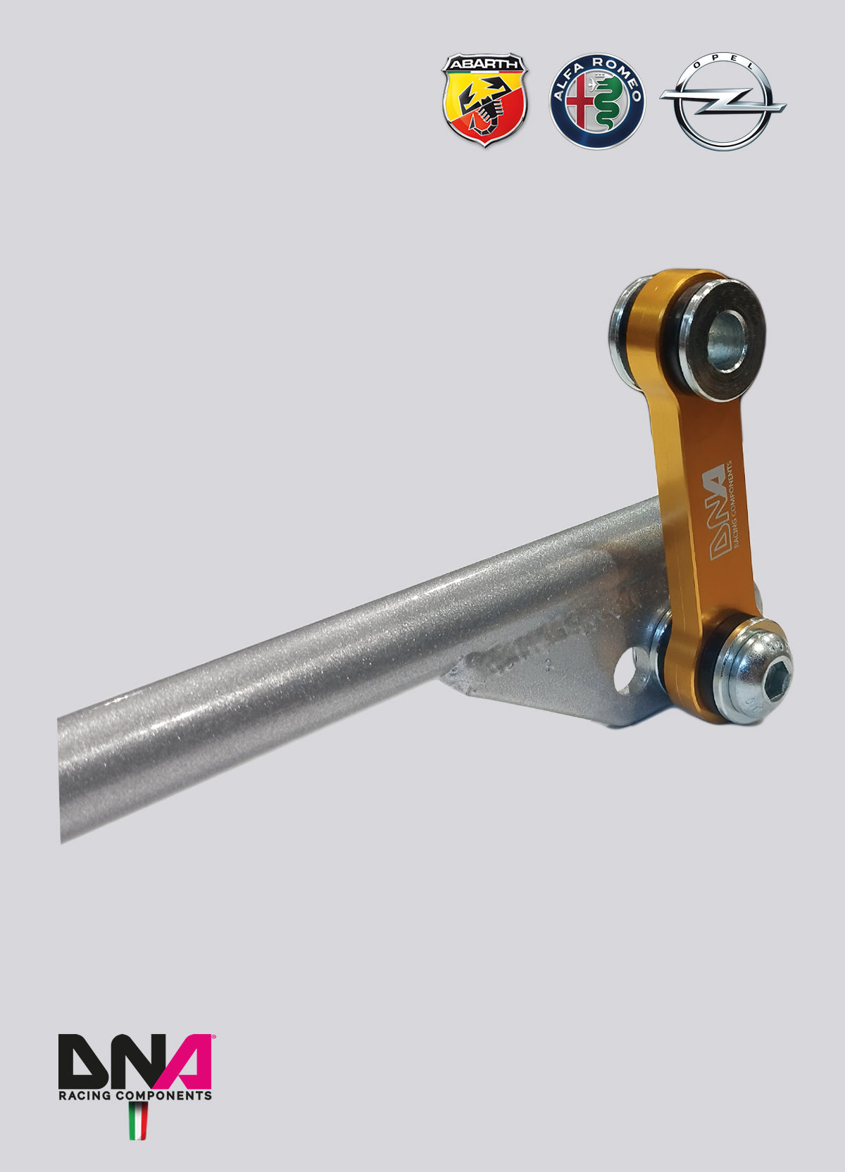 PC0464 Kit barra antirollio posteriore DNA Racing FIAT 500 Abarth versione US