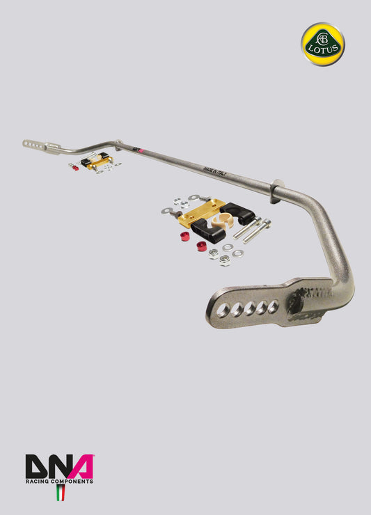 PC0636 Kit barra antirollio anteriore regolabile DNA Racing per Lotus Elise L4, Lotus Exige L4