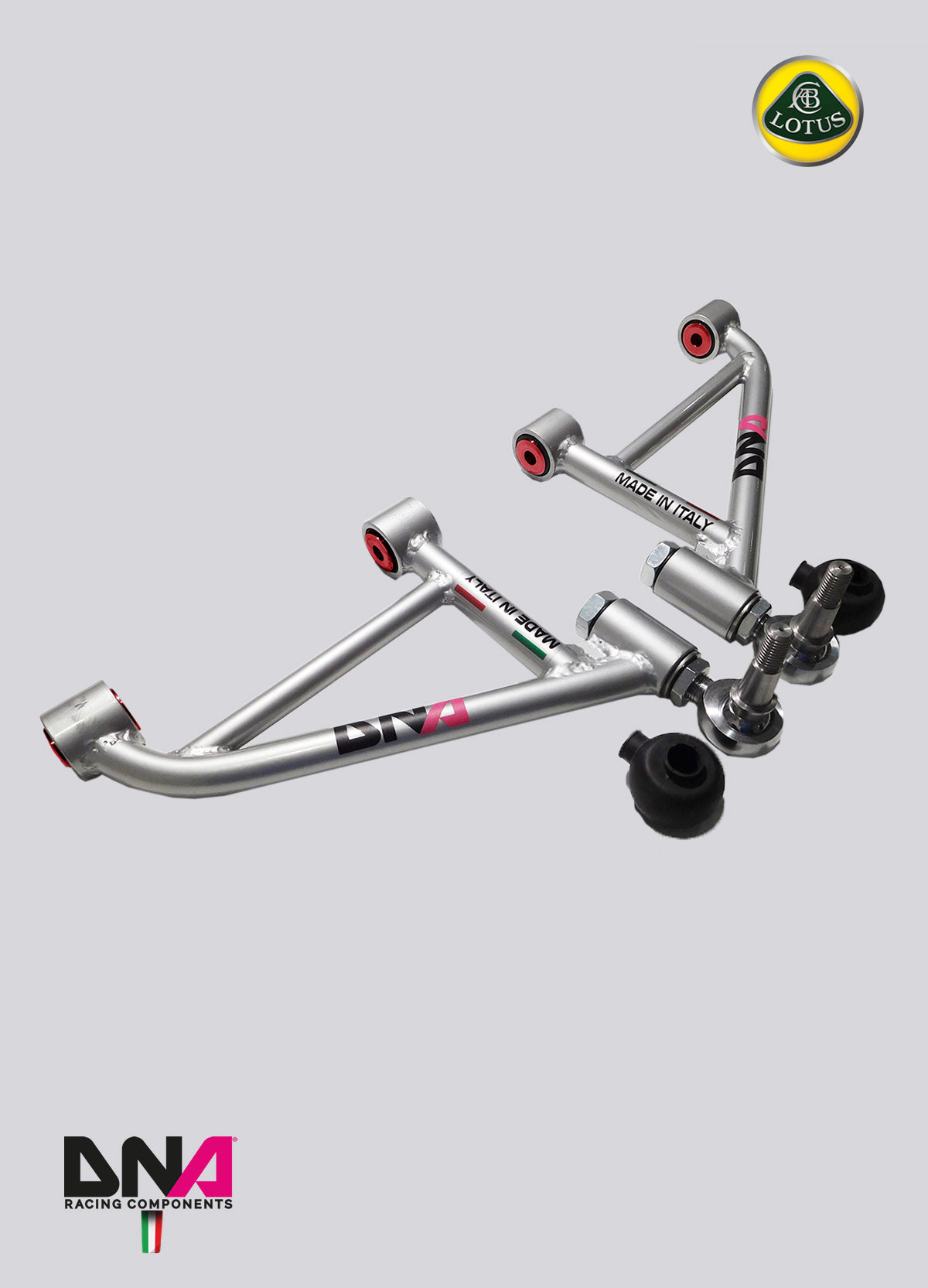 PC0643 Kit trapezi superiori anteriori DNA Racing per Lotus Elise L4, Lotus Exige L4