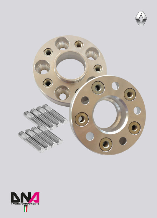PC0727 Distanziali con inserti e bulloneria DNA Racing Renault Clio IV +25