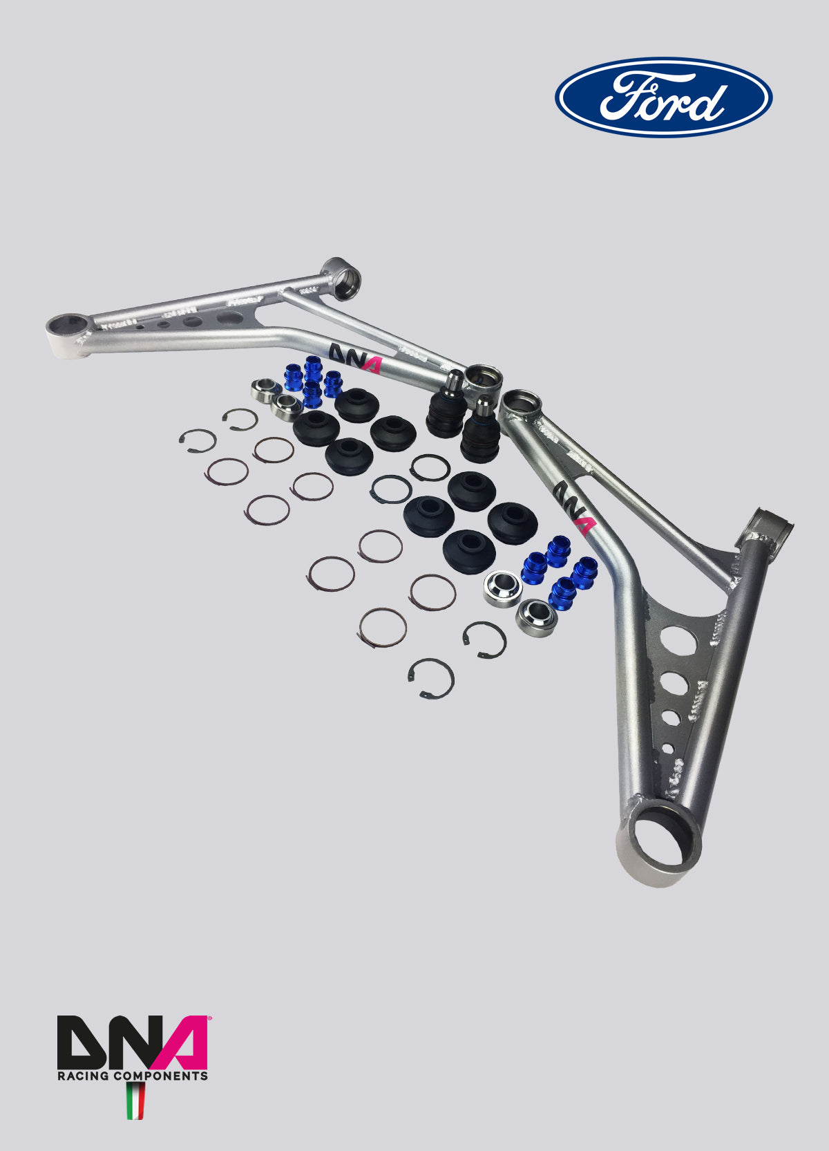 PC0976 Kit trapezi anteriori su uniball DNA Racing Ford Fiesta MK7