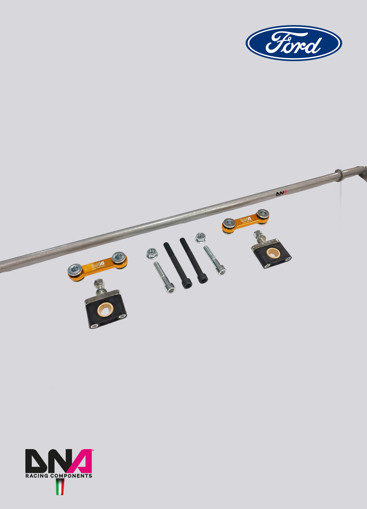 PC0978 Kit barra antirollio posteriore regolabile Ø 20x3mm DNA Racing Ford Fiesta MKVII
