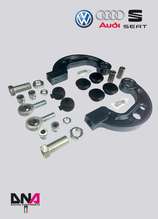 PC1186 Kit bracci sospensione superiori regolazione camber DNA Racing Audi A1 A3 TT VW Beetle Golf Scirocco Seat Leon Skoda Octavia