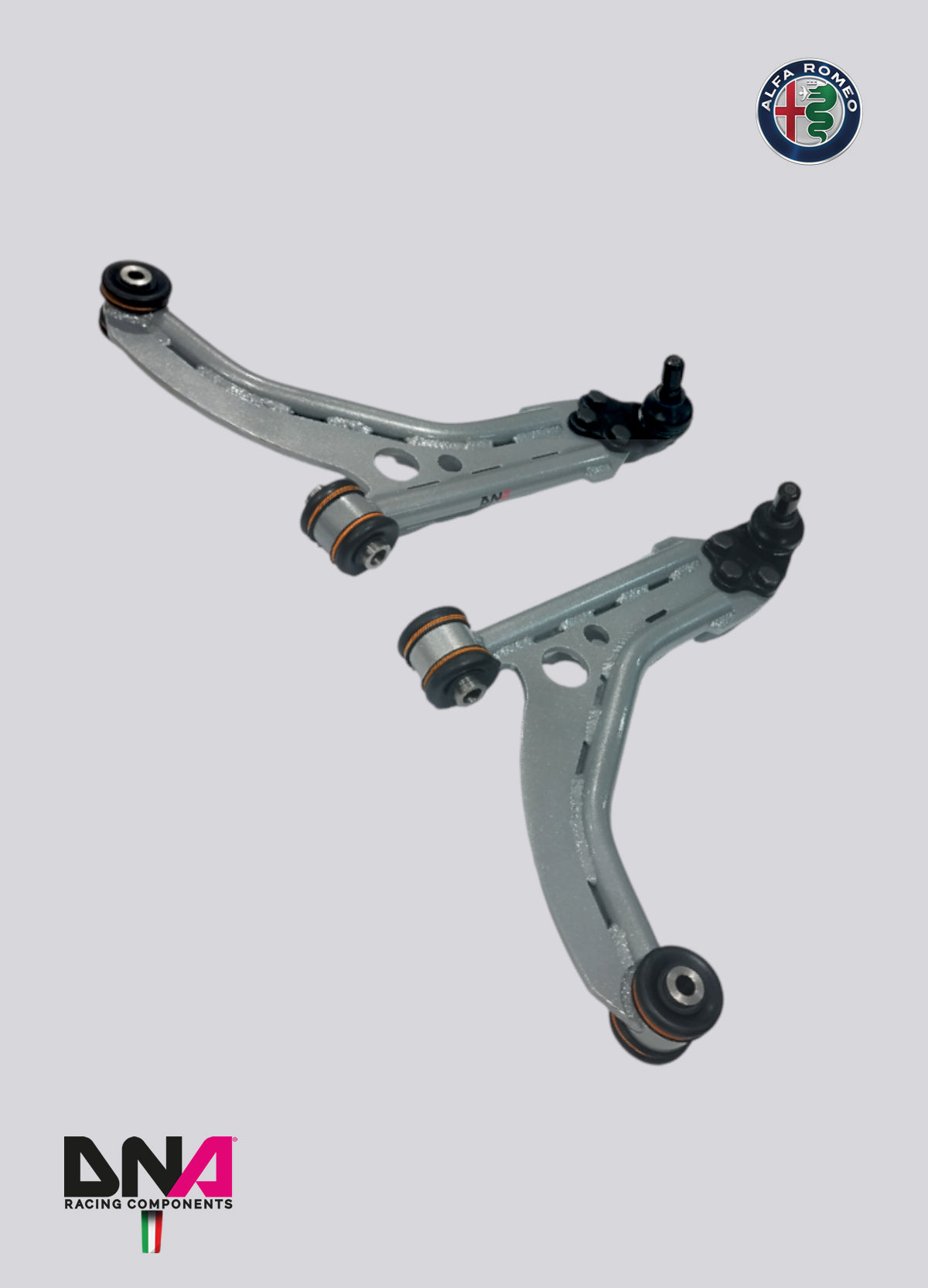 PC1188 Kit trapezi anteriori su uniball DNA Racing Alfa Romeo Giulietta