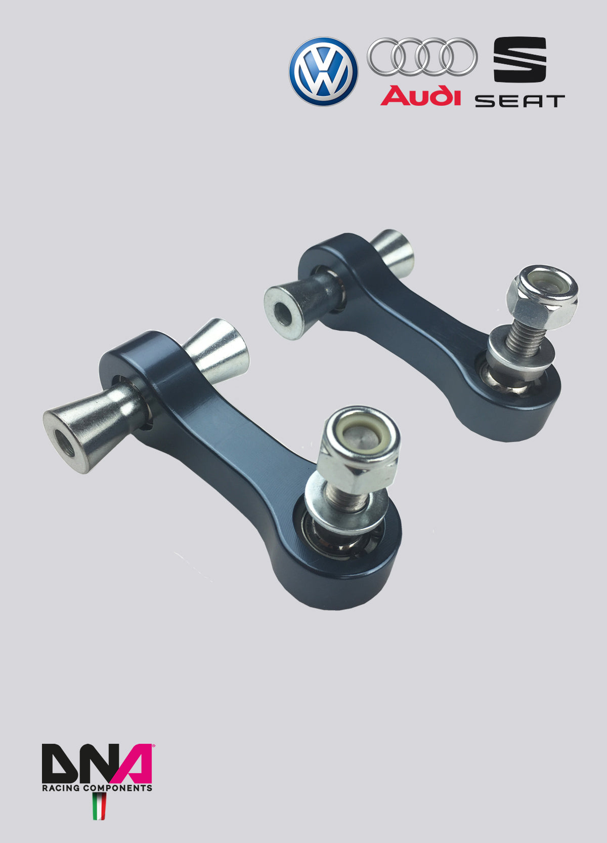 PC1244 Kit tiranti barra antirollio posteriore DNA Racing Audi A1, Audi TT Mk3, VW Golf Mk7, Seat Leon Mk3