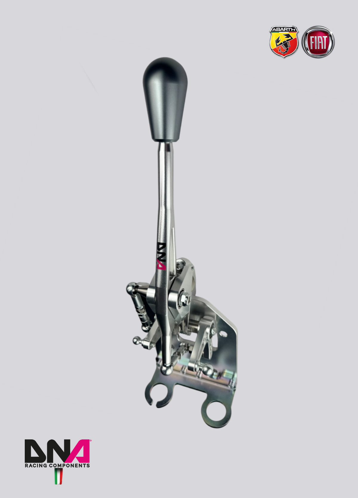 PC1476 Kit torretta cambio regolabile anodizzata naturale abarth 500/595/695