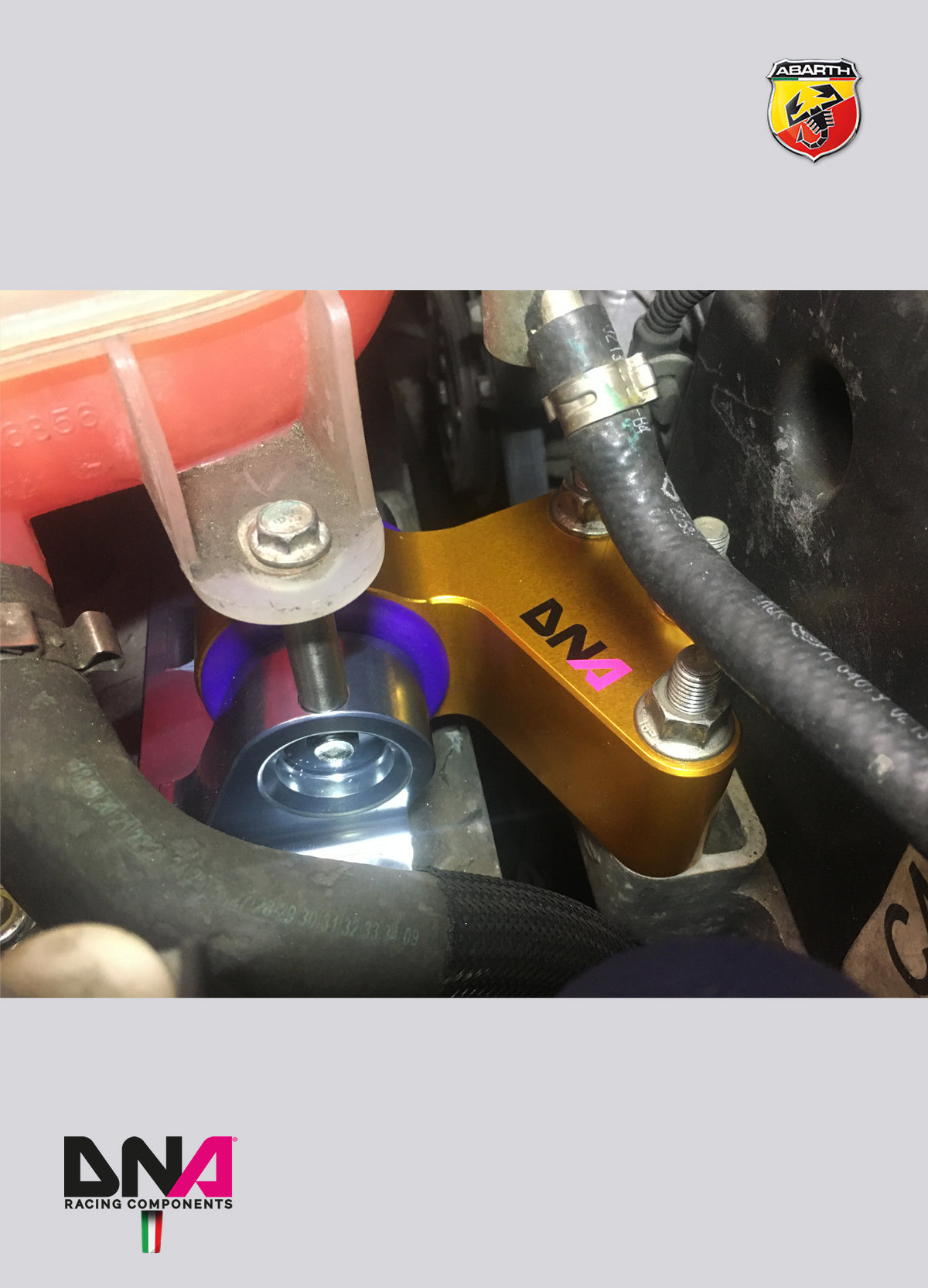 PC1494 Kit supporto motore lato distribuzione Fast Road DNA Racing 500 Abarth versione EU