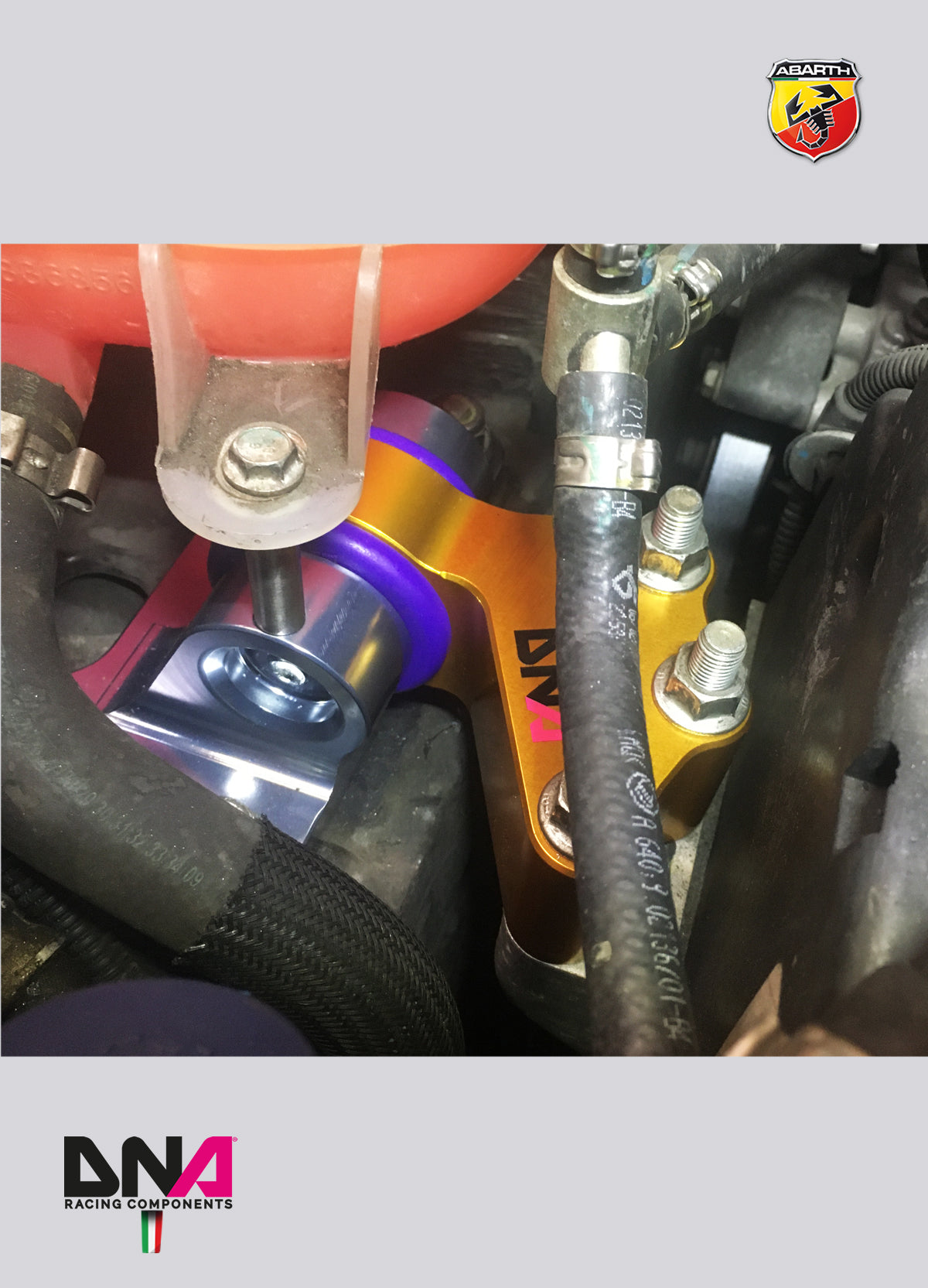 PC1494 Kit supporto motore lato distribuzione Fast Road DNA Racing 500 Abarth versione EU