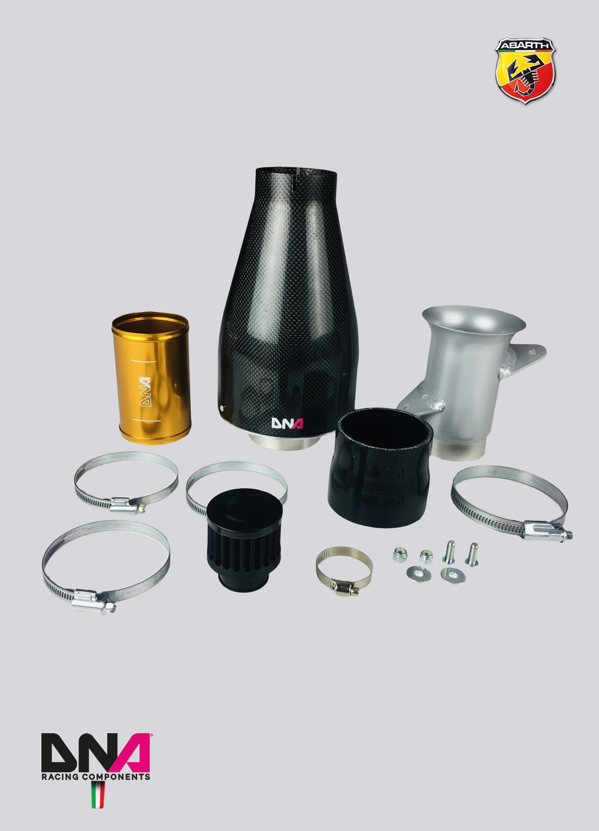 PC1563 Kit aspirazione "fredda" con sistema Venturi in carbonio abarth 500/595/695
