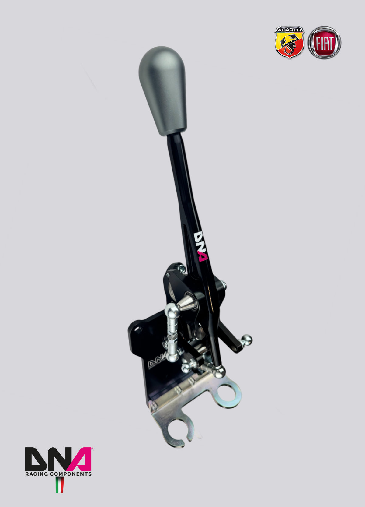 PC1571 Kit torretta cambio regolabile anodizzata nera abarth 500/695