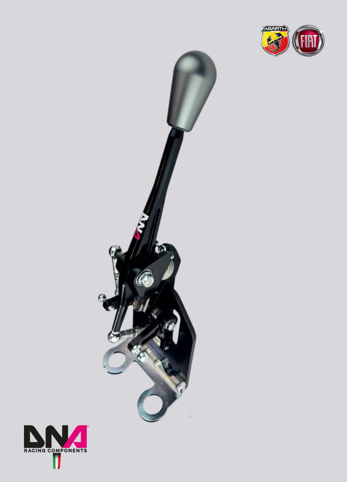 PC1571 Kit torretta cambio regolabile anodizzata nera abarth 500/695