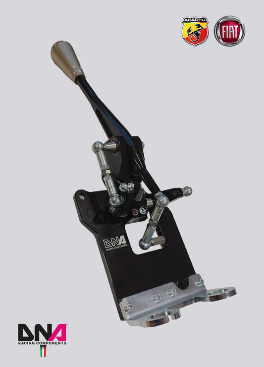 PC1571T Kit torretta cambio regolabile anodizzata nera con pomello 695 style anodizzato titanio