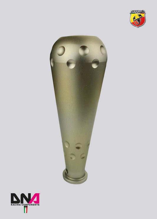 PC1582T Kit pomello 695 style in alluminio anodizzato titanio per leva originale e kit leva cambio stage 1 DNA Racing 500 Abarth EU/US version