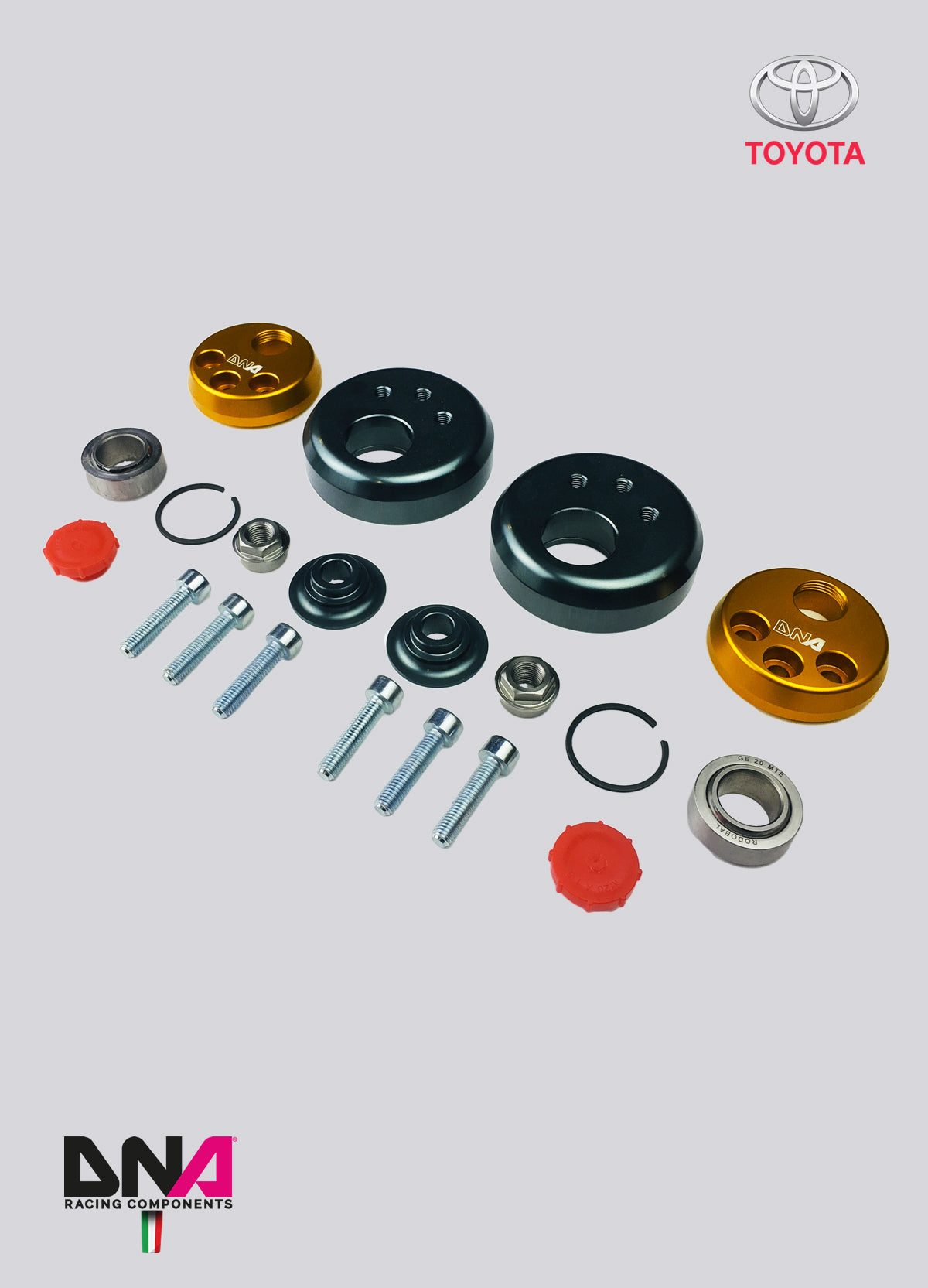 PC1600 Kit top mount regolabile DNA Racing Toyota GR Yaris MK1