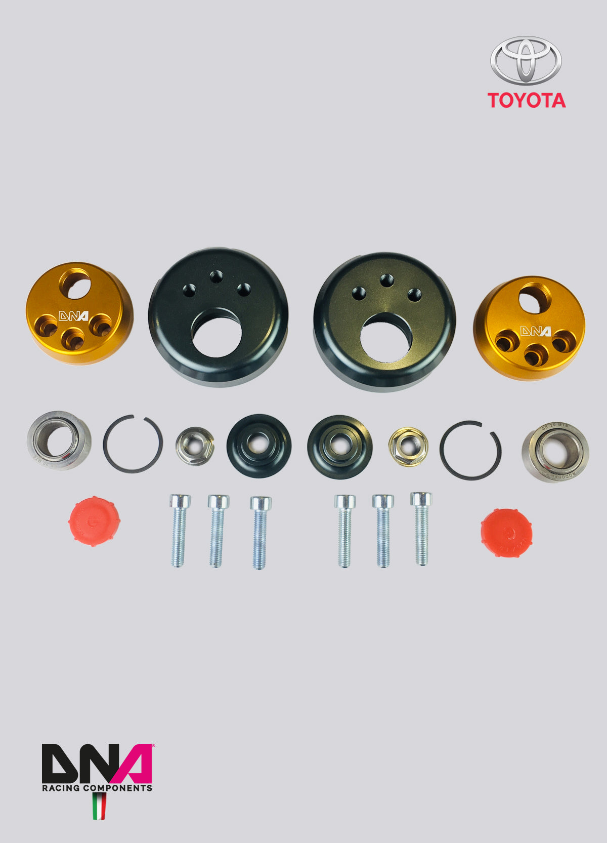 PC1600 Kit top mount regolabile DNA Racing Toyota GR Yaris MK1