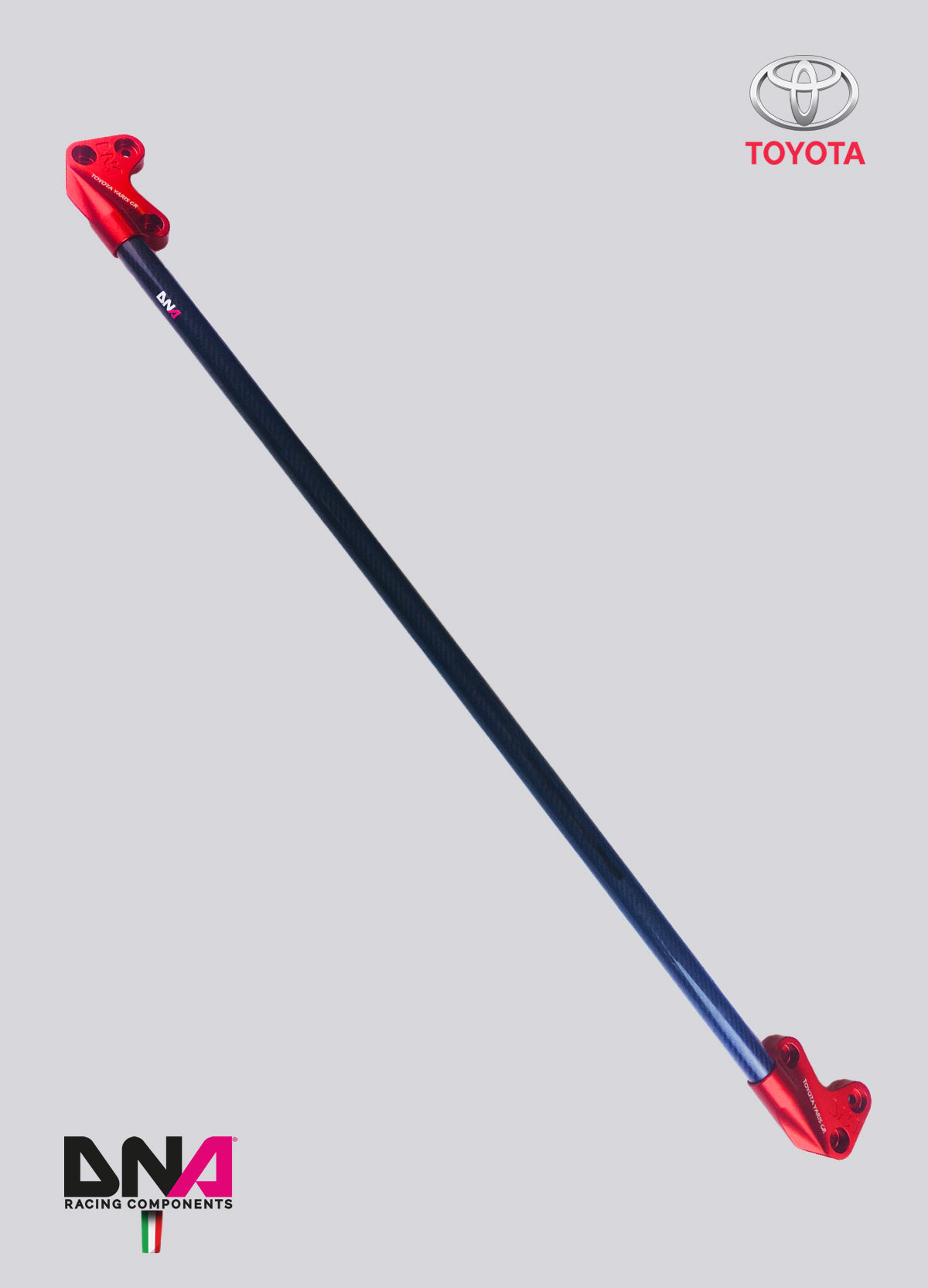 PC1625 Kit barra duomi anteriore fibra di carbonio DNA Racing Toyota GR Yaris Mk1