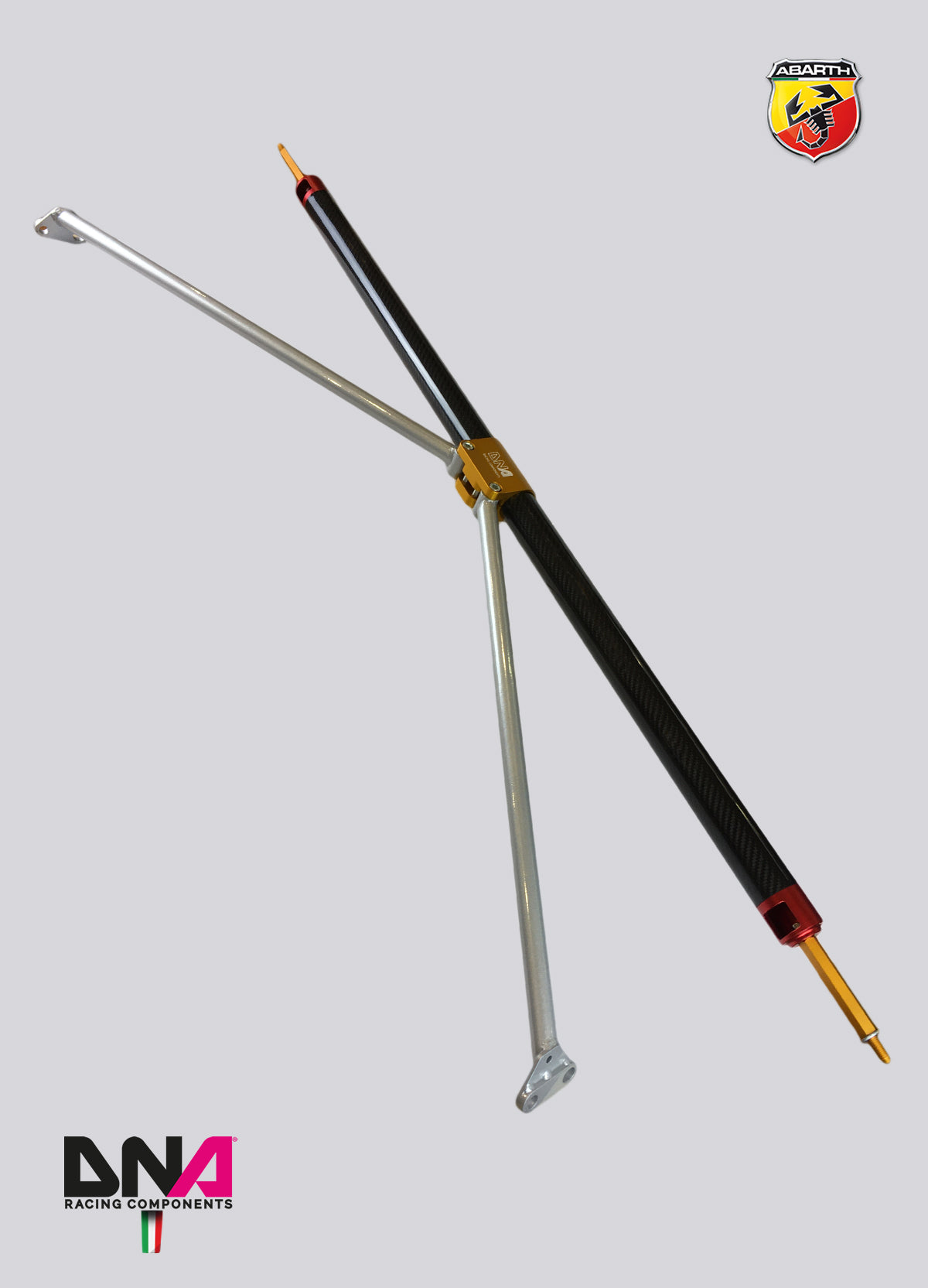 PC1696 Kit barra duomi posteriore fibra di carbonio DNA Racing 500 Abarth versione EU