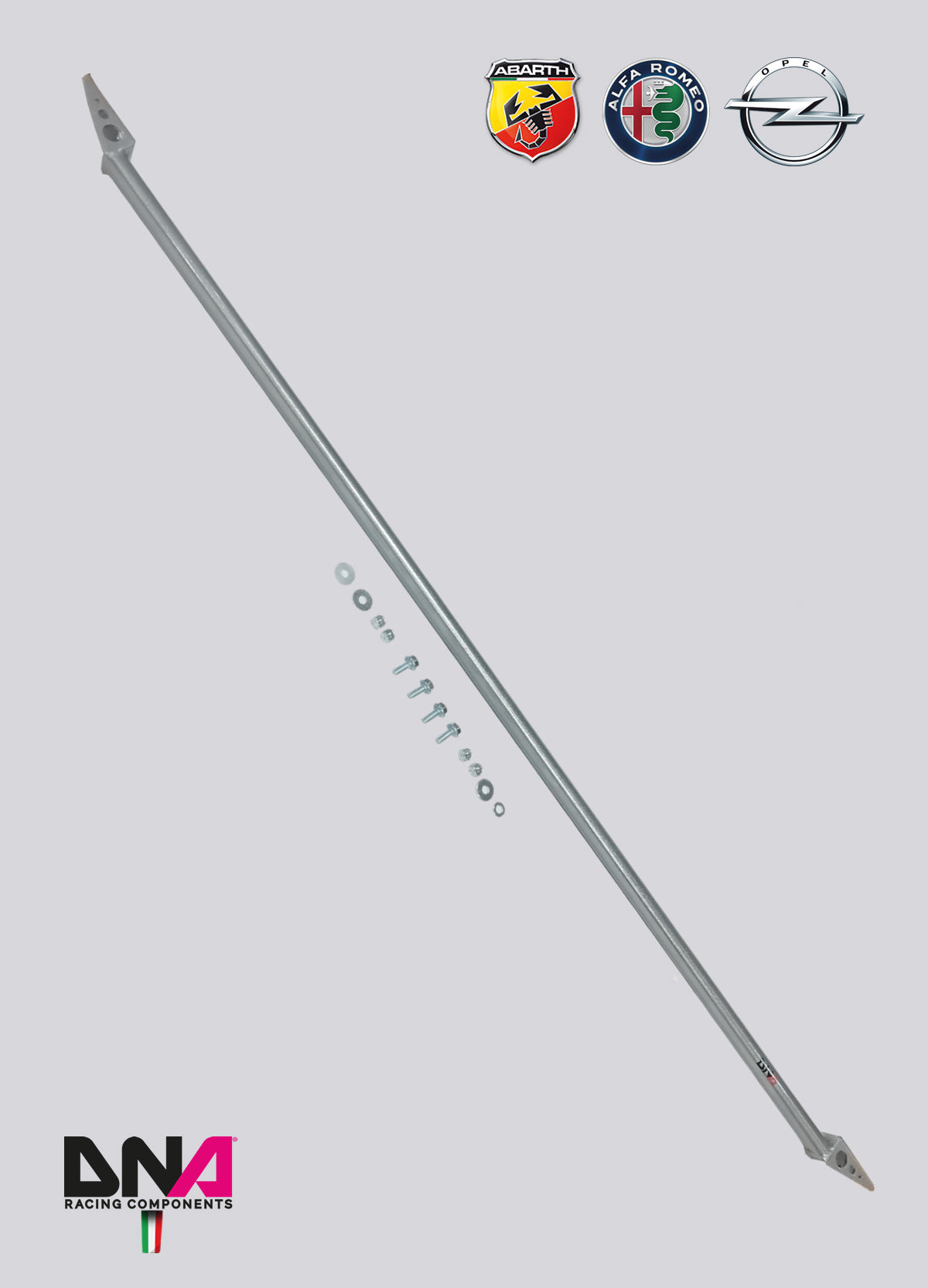 PC1928 Kit barra duomi anteriore DNA Racing Grande Punto Abarth, Alfa Romeo Mito