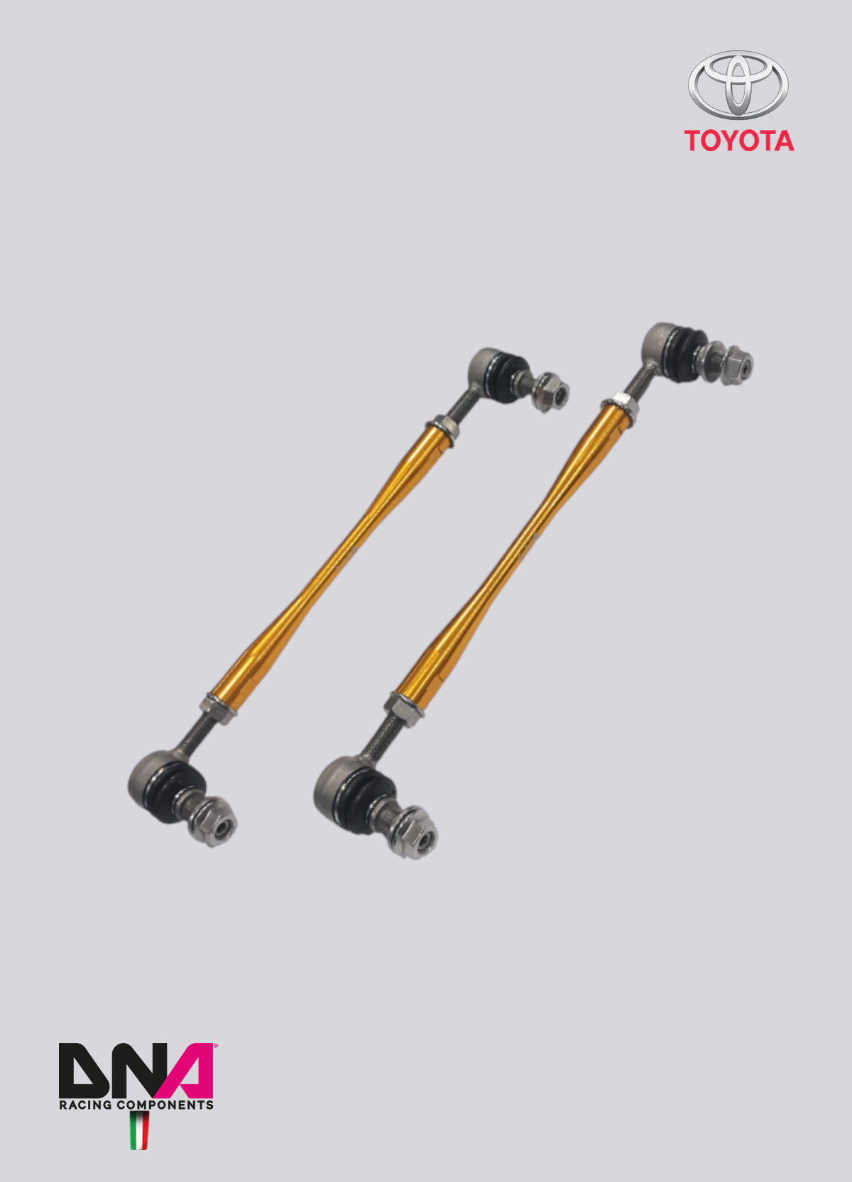 PC2356 Kit tiranti Pro Street barra antirollio anteriore DNA Racing Toyota GR Yaris Mk1, Toyota GR Yaris Mk2