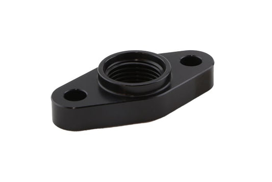Turbosmart Billet Turbo Drain adapter with Silicon O-ring. 52mm Mounting Holes - T3/T4 style fit.
