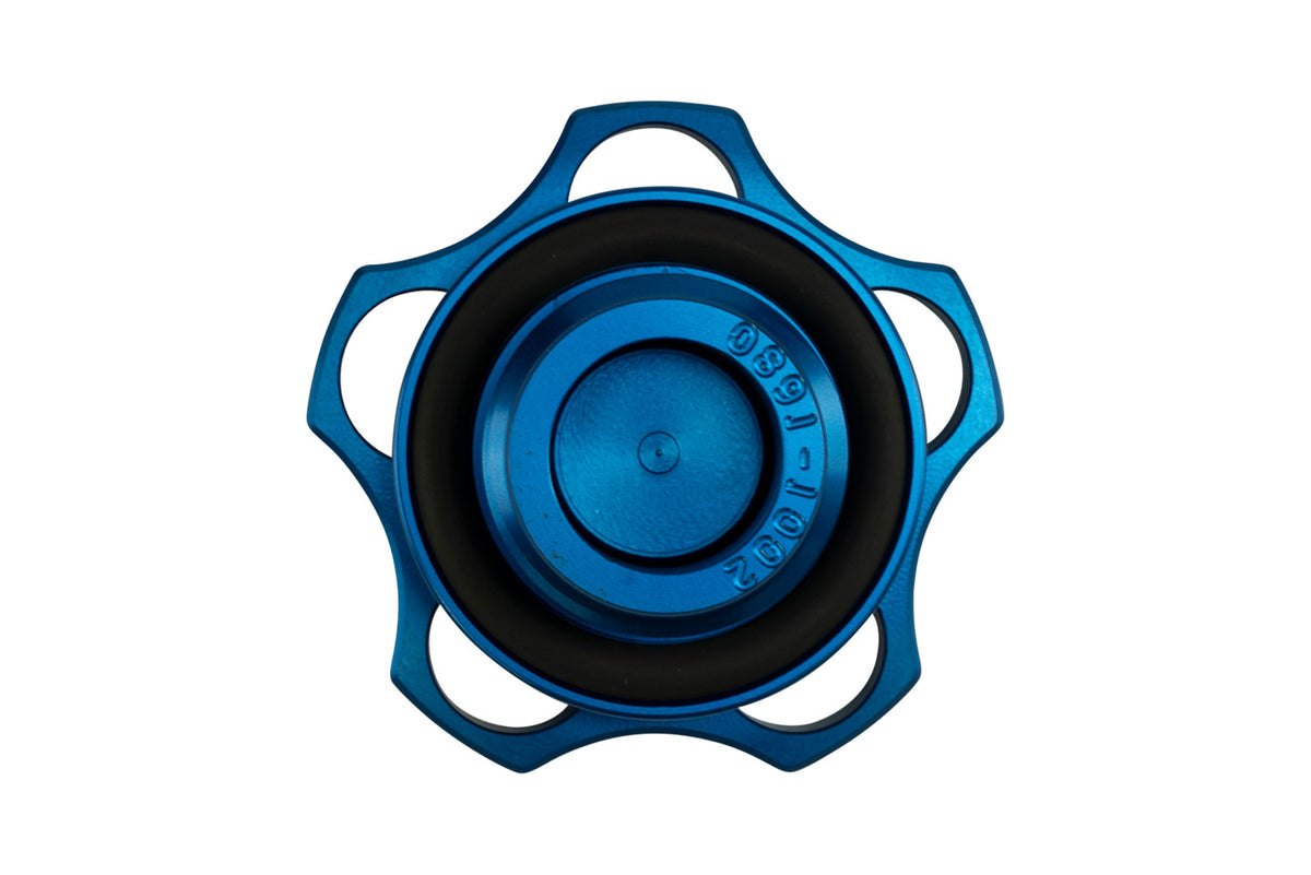 Turbosmart Oil Cap - M32x3.5 - Nissan - Blue - img 3