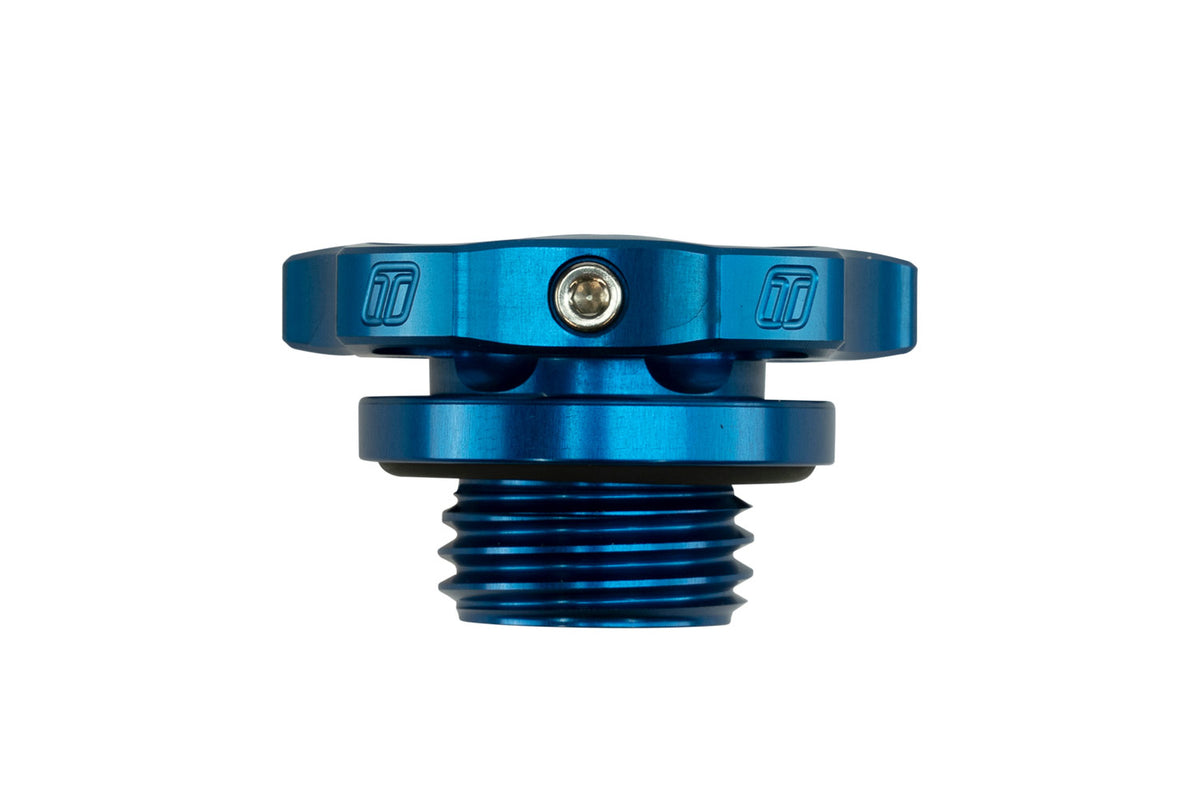Turbosmart Oil Cap - M32x3.5 - Nissan - Blue - img 2