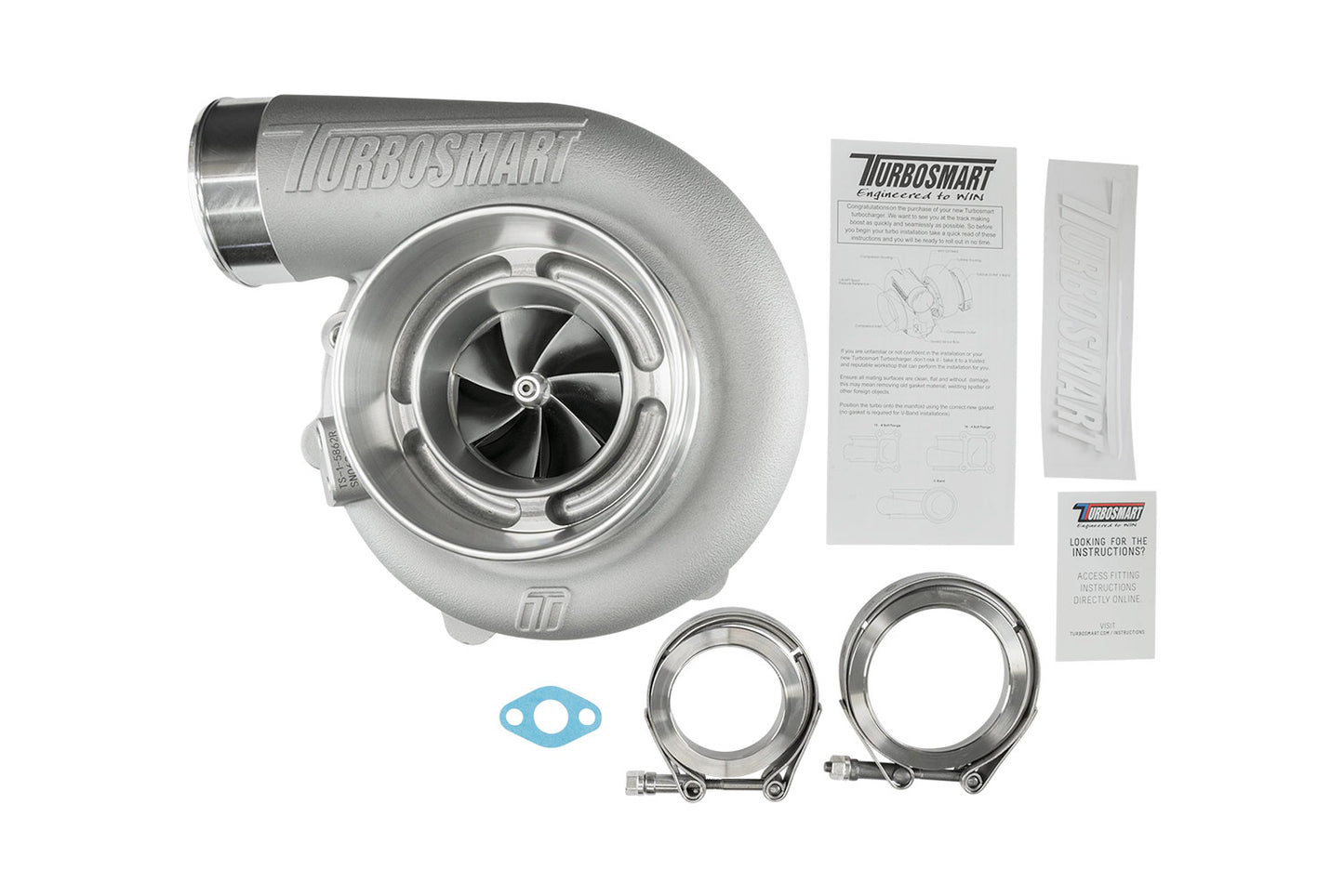 Turbosmart TS-1 Turbocharger 5862 V-Band Reverse Rotation 0.82AR Externally Wastegated - img 5
