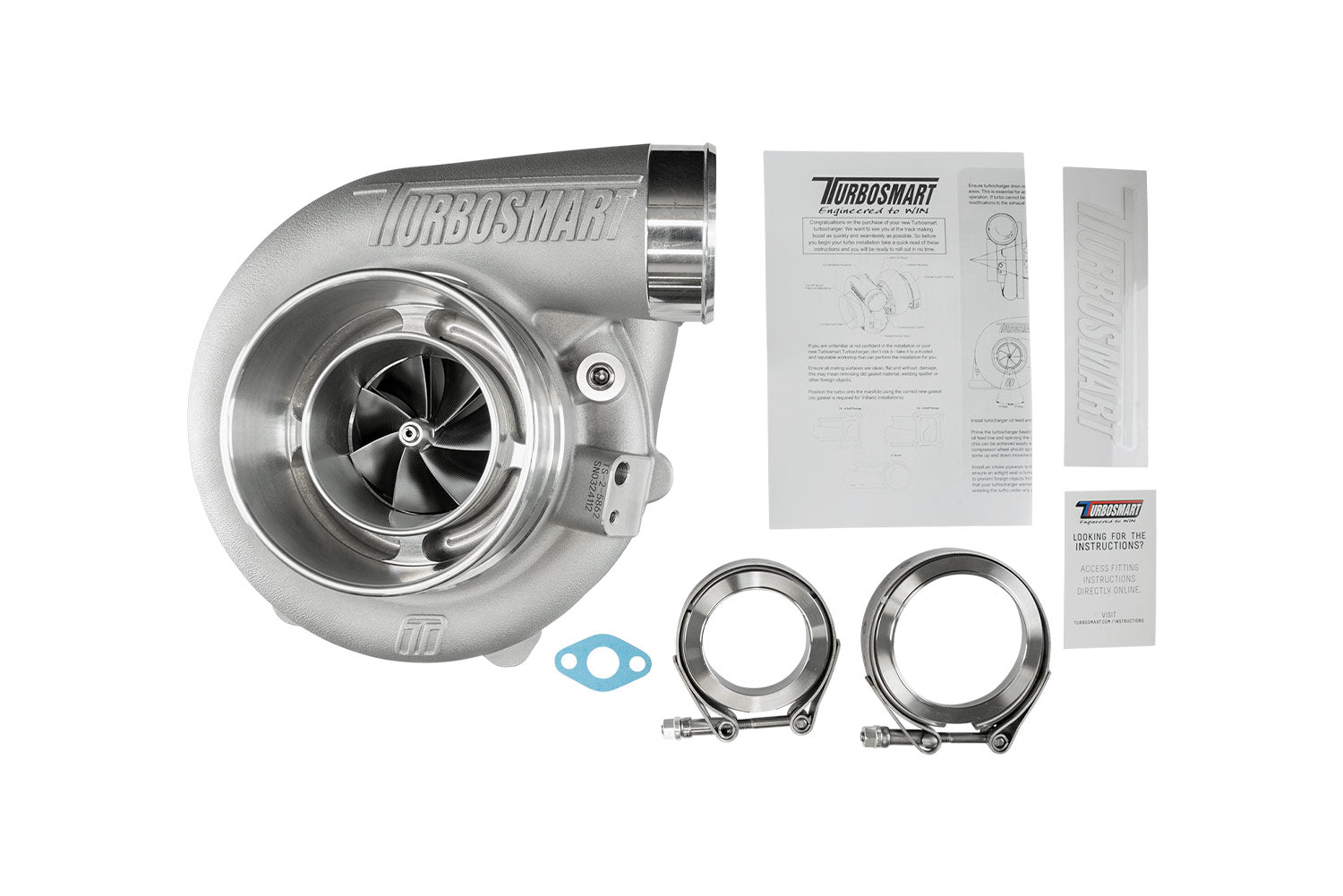 Turbosmart TS-2 Turbocharger (Water Cooled) 5862 V-Band 0.82AR Externally Wastegated - img 3