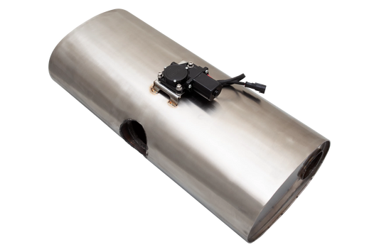 Xforce VAREX Universal East-West 9"x6"x24" (22,86cm x 15,24cm x 60,96cm) with 3" single inlet- dual 2.5" Outlets