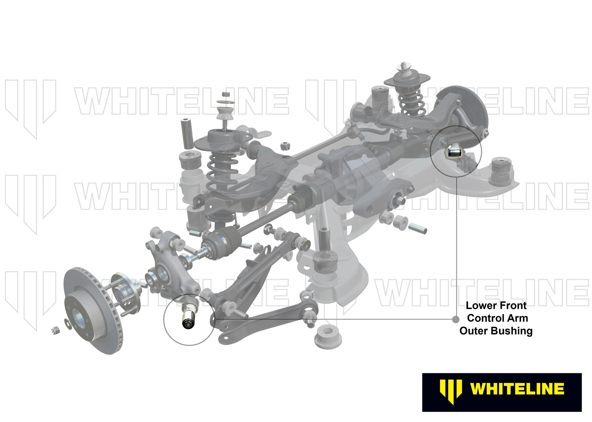 W62999 - Control Arm Lower Front - Outer Bushing Kit