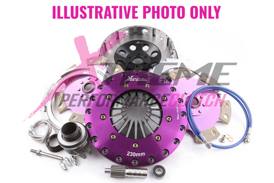 Xtreme Performance - 230mm Rigid Ceramic Twin Plate Clutch Kit Incl Flywheel & CSC 1800Nm