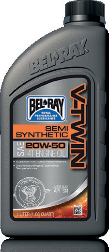 Bel-Ray V-Twin Semi-Synthetic Engine Oil 20W-50