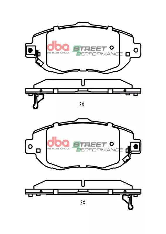 DBA DB1395SP - Brake Pads Street Performance | Front