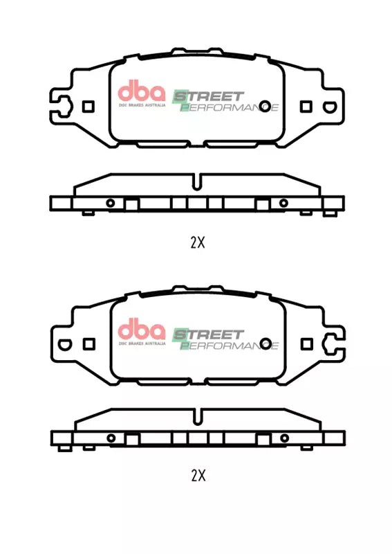DBA DB1420SP - Brake Pads Street Performance | Rear