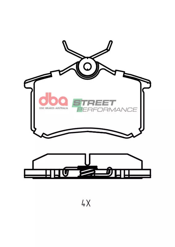 DBA DB1449SP - Brake Pads Street Performance | Rear