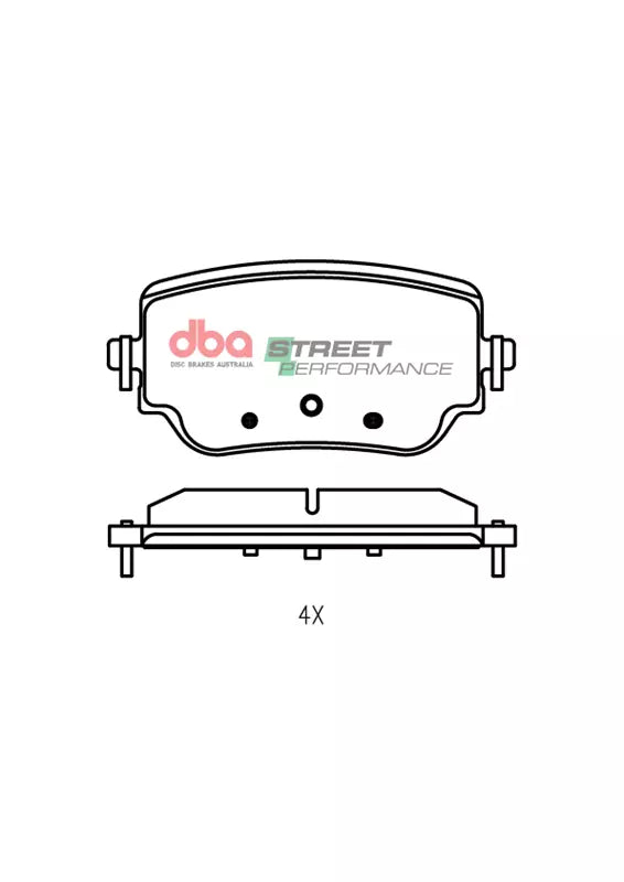 DBA DB15082SP - Brake Pads Street Performance | Rear