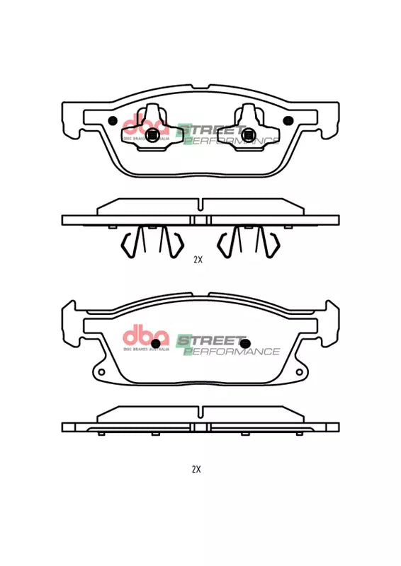DBA DB15089SP - Brake Pads Street Performance | Front