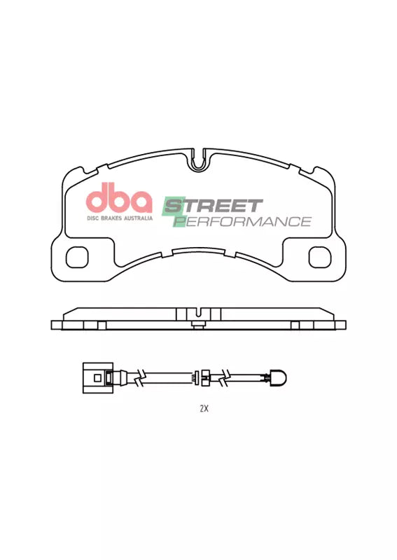 DBA DB15102SP - Brake Pads Street Performance | Front Axle