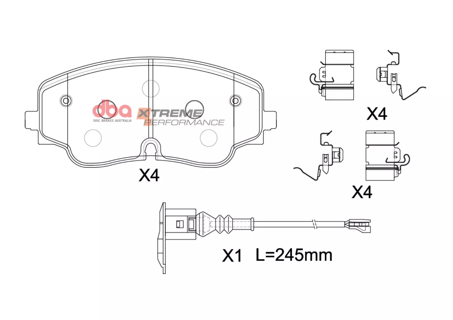 DBA DB15271XP - Brake Pads Xtreme Performance | Front Axle
