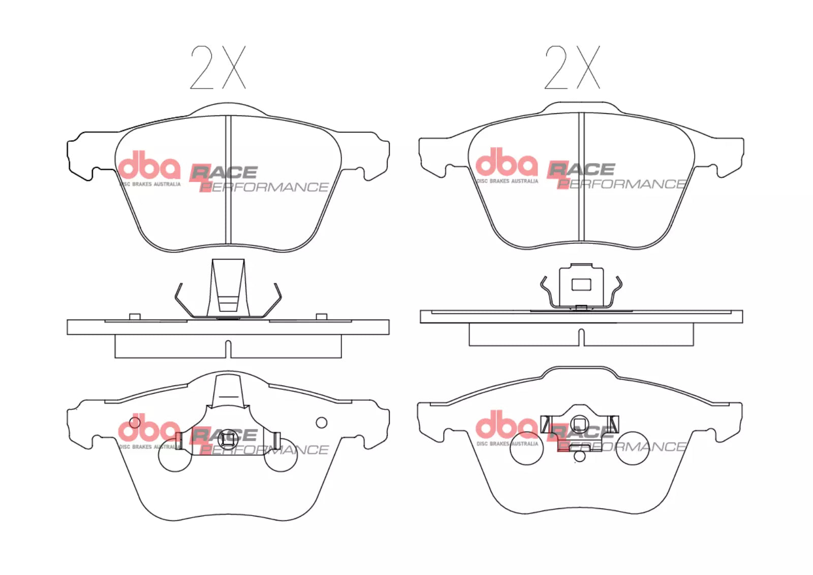 DBA DB1658RP - Brake Pads Race Performance | Front Axle