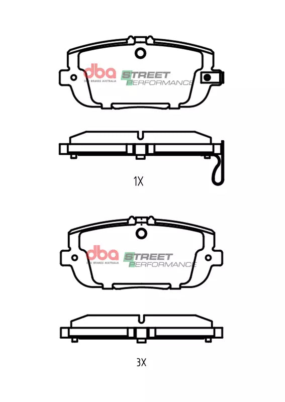 DBA DBA2965S-2064SP - Brake Kit - Street Series T2 Slotted & Street Performance Brake Pads (2x DBA2965S + DB2064SP)