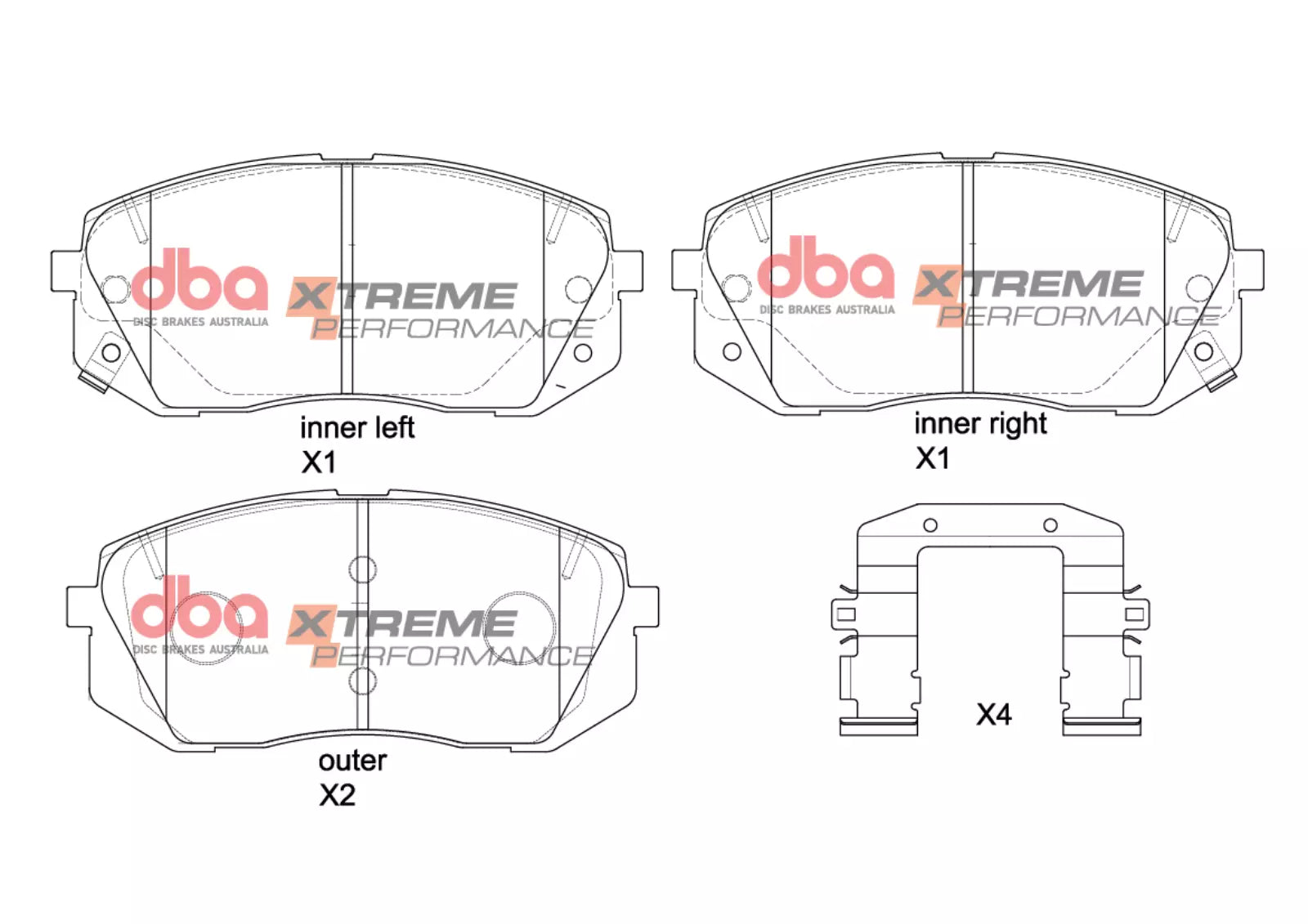 DBA DB2174XP - Brake Pads Xtreme Performance | Front Axle