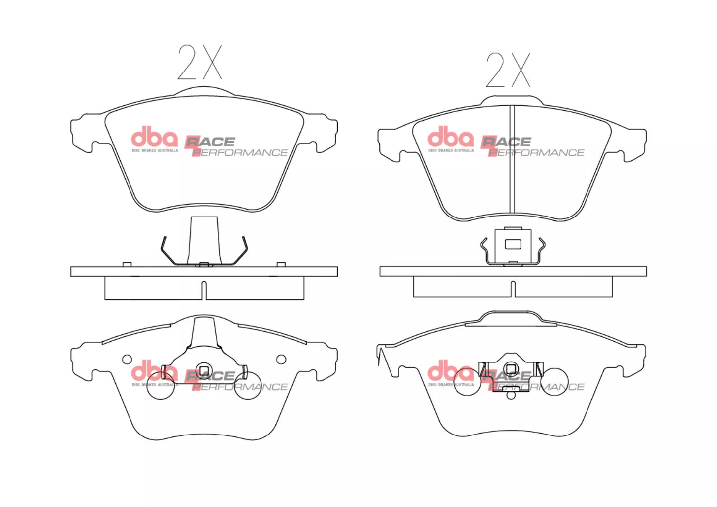 DBA DB2176RP - Brake Pads Race Performance | Front Axle