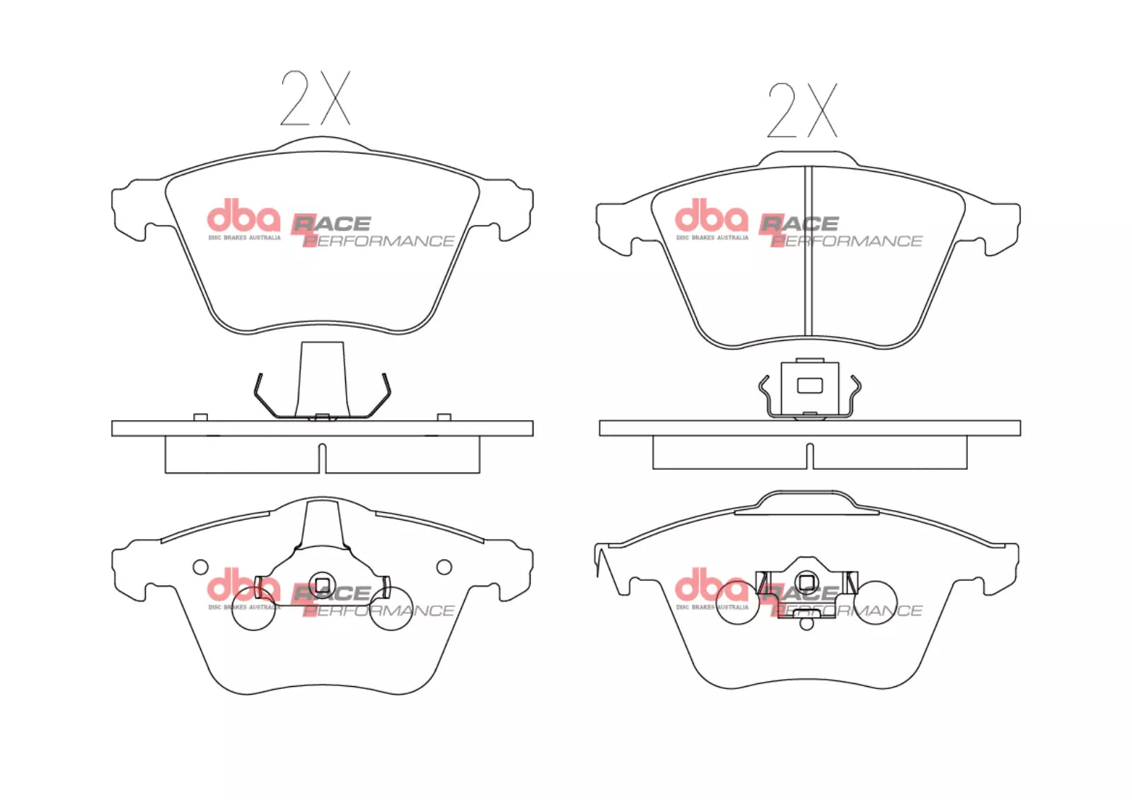DBA DB2176RP - Brake Pads Race Performance | Front Axle