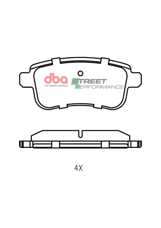 DBA DB2277SP - Brake Pads Street Performance | Rear
