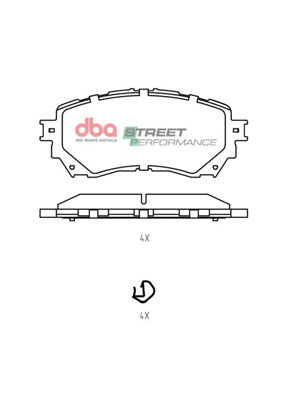 DBA DB2293SP - Brake Pads Street Performance | Front