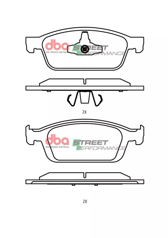 DBA DB2353SP - Brake Pads Street Performance | Front Axle