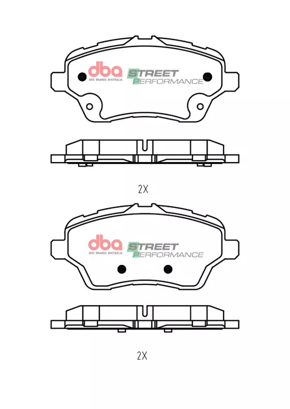 DBA DB2382SP - Brake Pads Street Performance | Front Axle